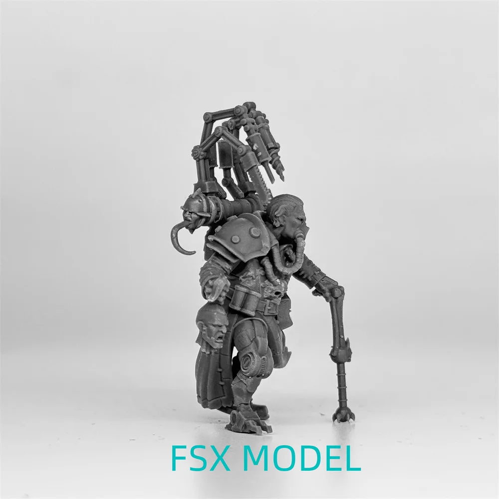 Cyborg Warrior, Resin Model Figure Kit, Sci-Fi Theme, Unassembled and Unpainted