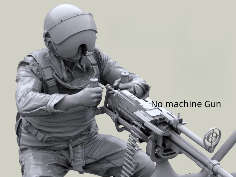 1/48 Modern Tactical Operator Prone with Rifle, Resin Model Figure Kit, Unassembled and Unpainted
