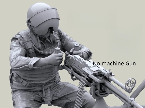 1/48 Modern Tactical Operator Prone with Rifle, Resin Model Figure Kit, Unassembled and Unpainted
