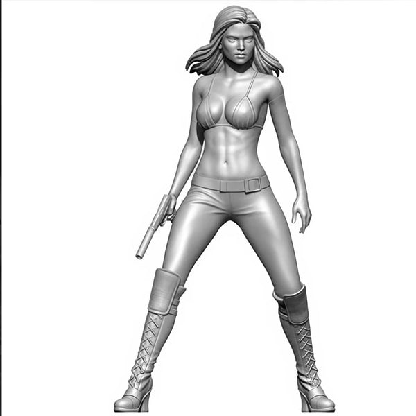 1/24 Modern Female Tactical Operative, Resin Model Figure Kit, Unassembled and Unpainted