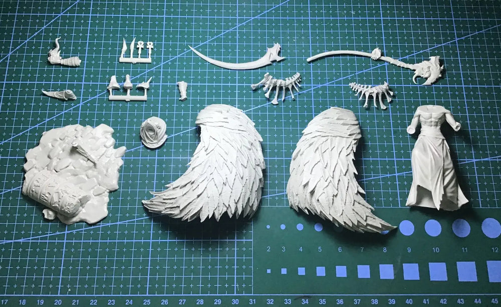 1/24 Dark Fantasy Reaper, Resin Model Figure Kit, Fantasy Theme, Unassembled and Unpainted