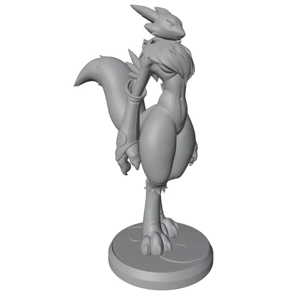 1/24 Anthropomorphic Bird, Resin Model Figure Kit, Anime Theme, Unassembled and Unpainted