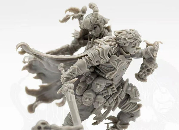 Dead Kingdom Undead Warrior, Resin Model Figure Kit, Fantasy Theme, Unassembled and Unpainted