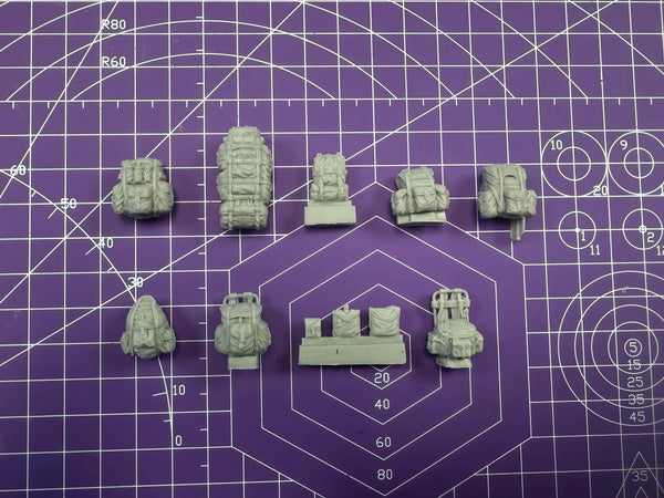 1/35 Modern US Combat Infantry, 9 Figures, Resin Model Figure Kit, Unassembled and Unpainted
