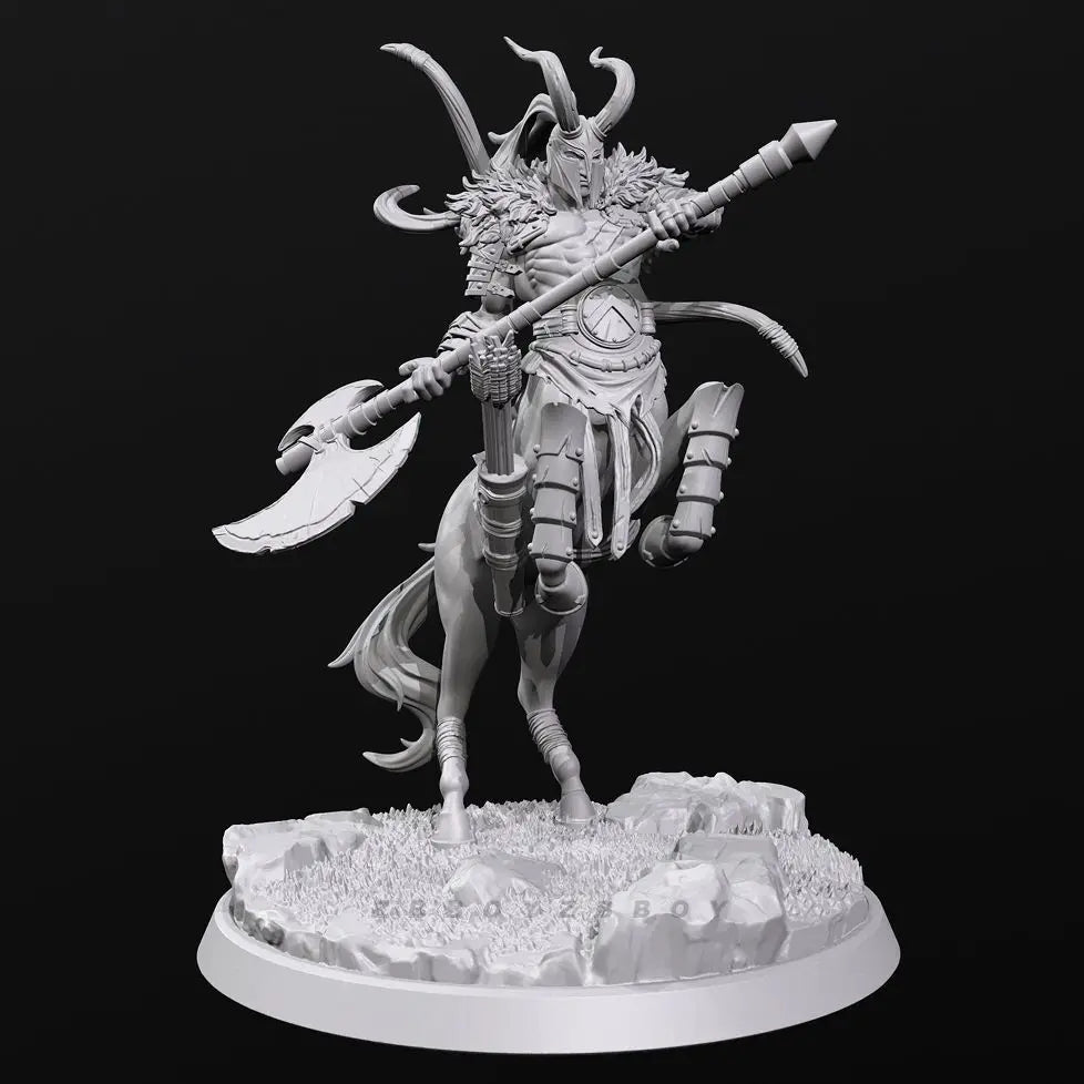 90mm Demonic Axe Knights, 8 Figures, Resin Model Figure Kit, Fantasy Theme, Unassembled and Unpainted
