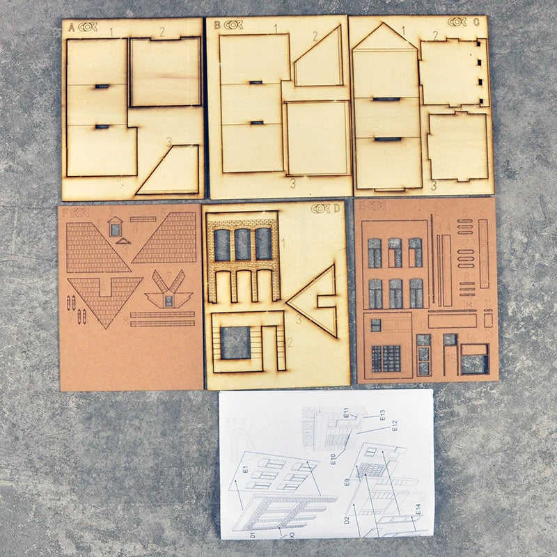 1/87 European Residential Buildings, Resin Model Diorama Kit, Historical Theme, Unassembled and Unpainted
