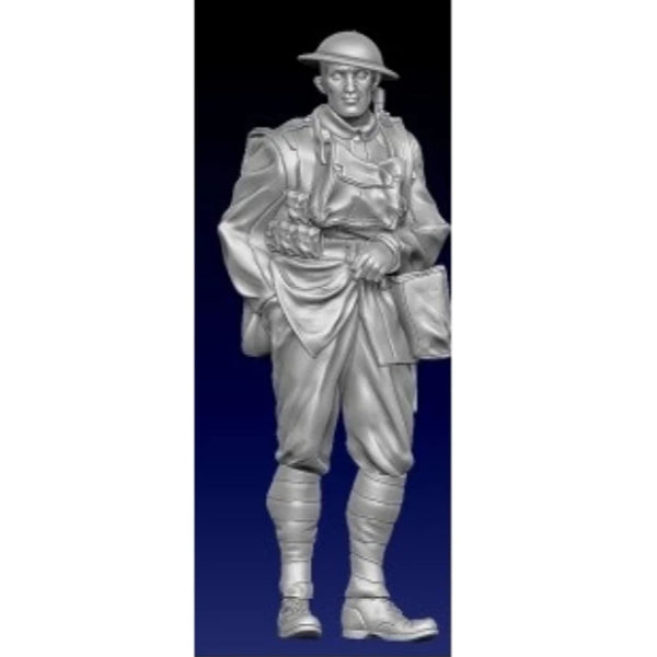 1/35 WWI Infantryman 1917, Resin Model Figure Kit, Unassembled and Unpainted