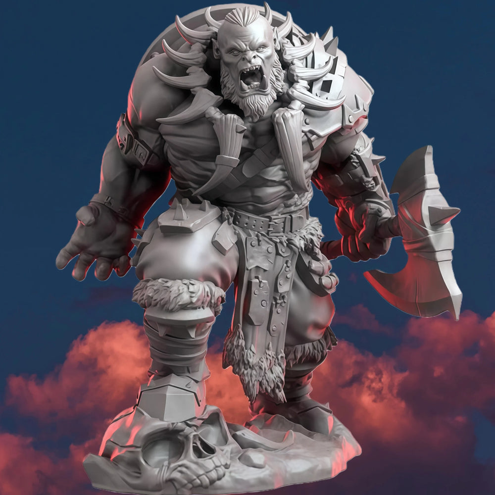 1/24 Demonic Fantasy Warrior, Resin Model Figure Kit, Fantasy Theme, Unassembled and Unpainted