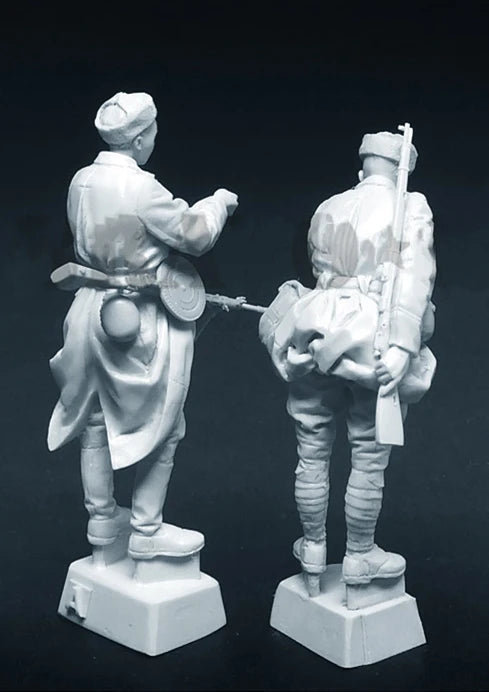 1/35 WWI Soldiers Combat Pair, 2 Figures, Resin Model Figure Kit, Unassembled and Unpainted