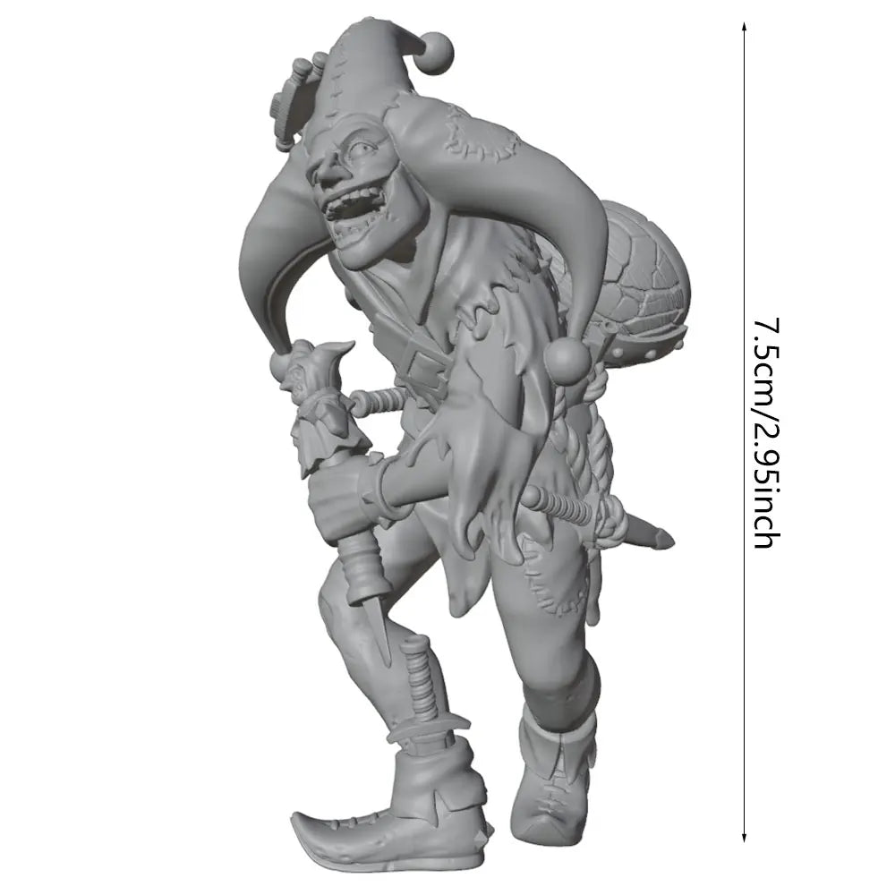 75mm Circus Clown, Resin Model Figure Kit, Unassembled and Unpainted