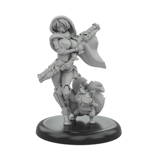37mm Kunoichi Ninja Warrior, Resin Model Figure Kit, Fantasy Theme, Unassembled and Unpainted