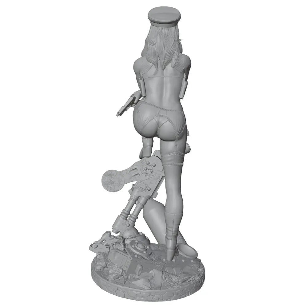 1/24 Female Soldier, Resin Model Figure Kit, Unassembled and Unpainted
