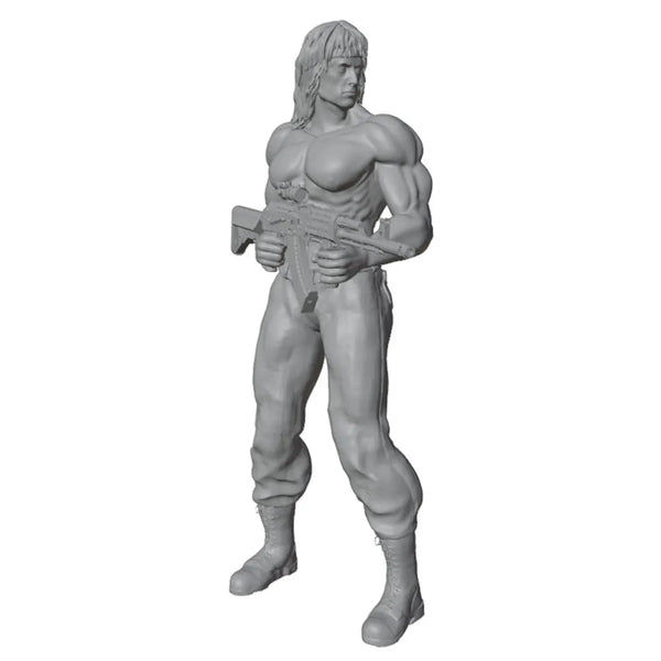 75mm Modern Commando with Assault Rifle, Resin Model Figure Kit, Unassembled and Unpainted