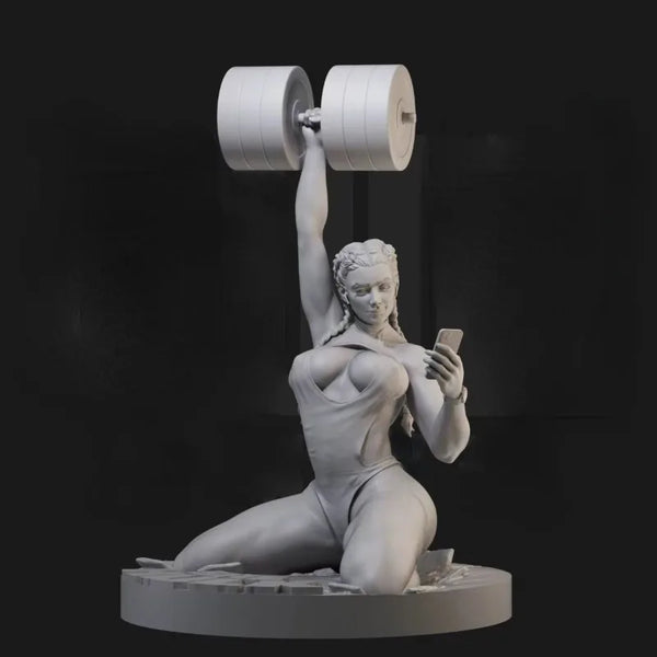 1/24 Athletic Woman, Resin Model Figure Kit, Unassembled and Unpainted