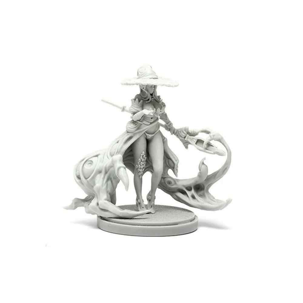 Dark Disciple Witch, Resin Model Figure Kit, Fantasy Theme, Unassembled and Unpainted