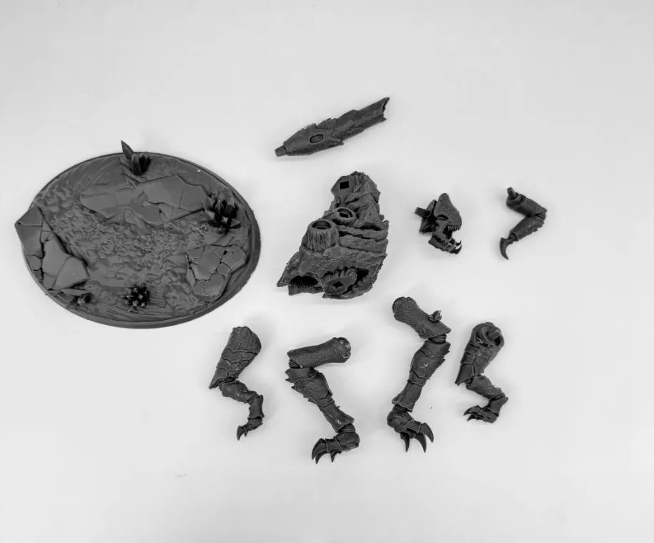 28mm Xenarid Fluxus Demon, Resin Model Figure Kit, Fantasy Theme, Unassembled and Unpainted