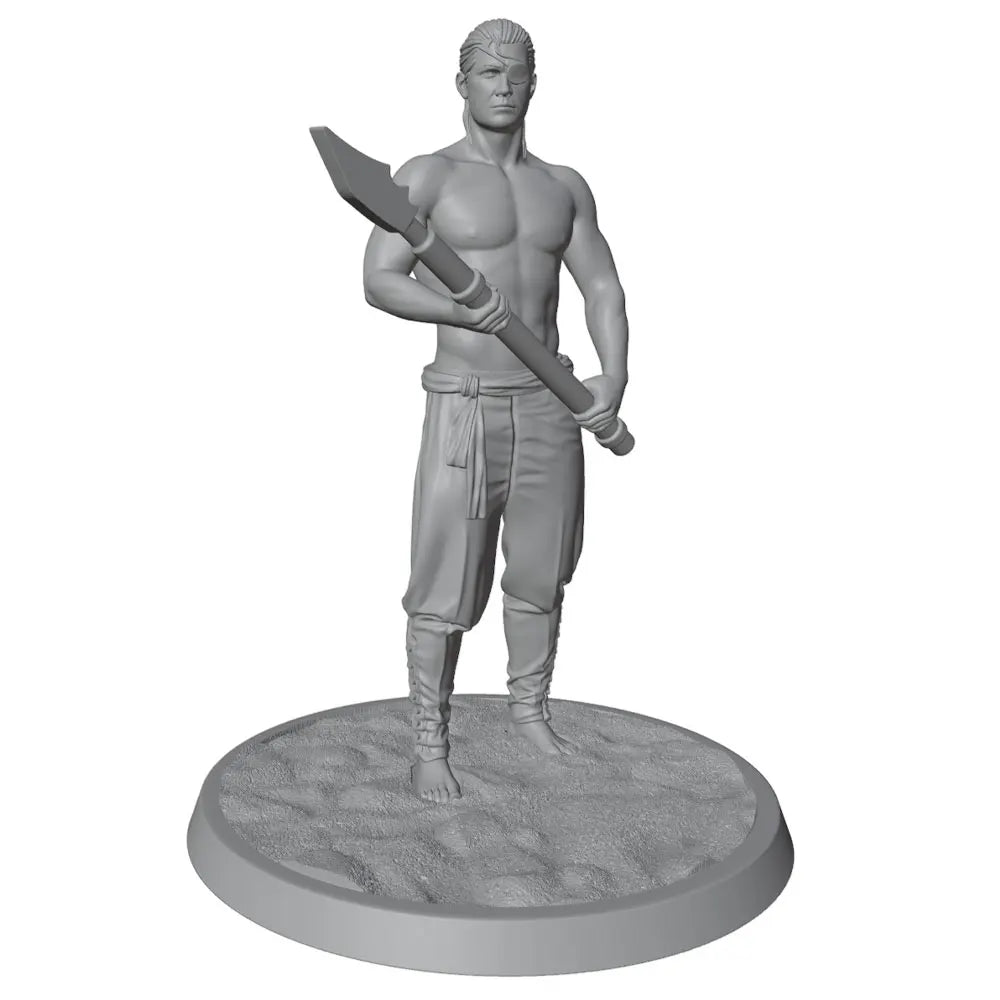 75mm Pirate Sailor Warrior, Resin Model Figure Kit, Fantasy Theme, Unassembled and Unpainted