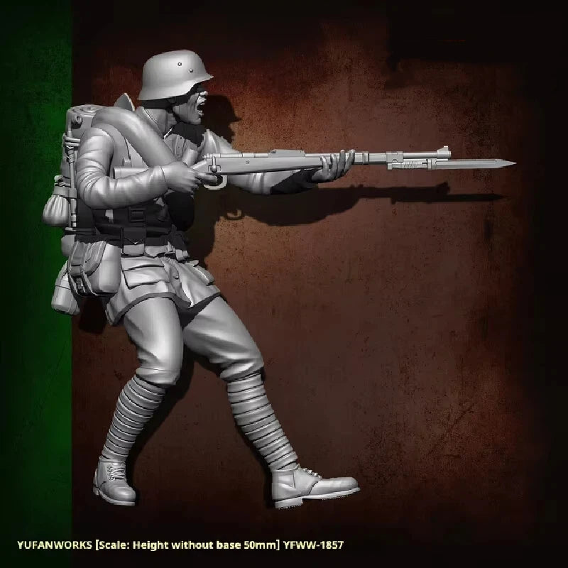 1/24 WWI Allied Soldier, Resin Model Figure Kit, Unassembled and Unpainted
