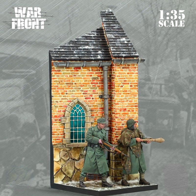 1/35 WWII Ardennes Campaign, 4 Figures, Resin Model Diorama Kit, Unassembled and Unpainted
