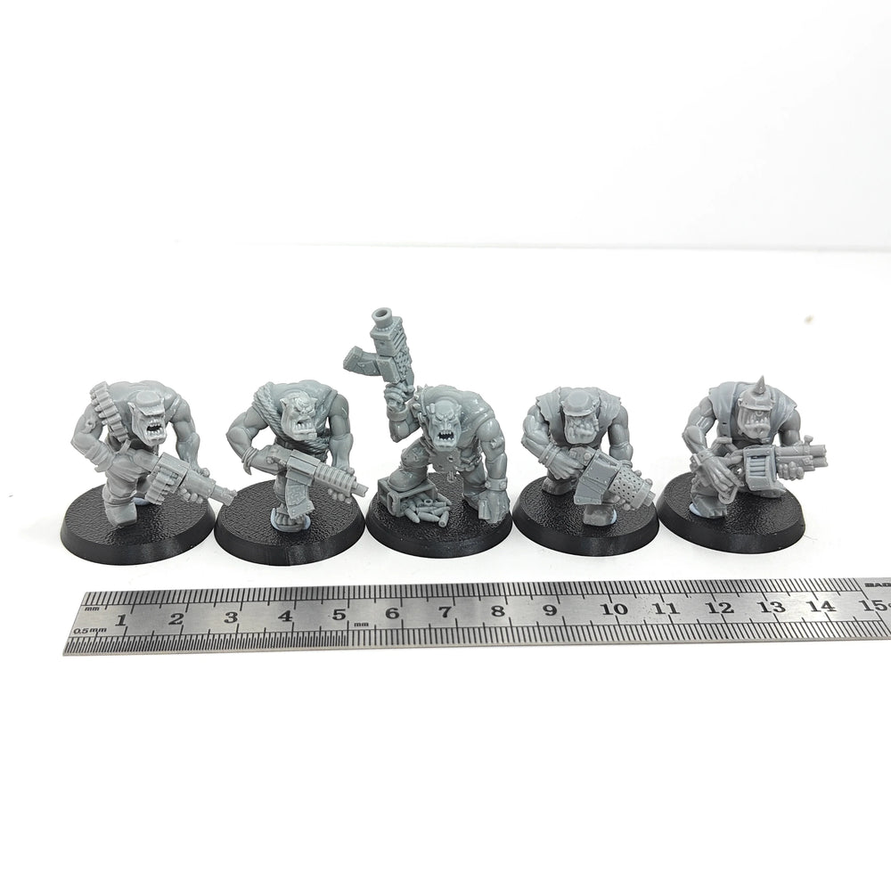 Grimdark Ork Warriors, 20 Figures, Resin Model Figure Kit, Sci-Fi Theme, Unassembled and Unpainted