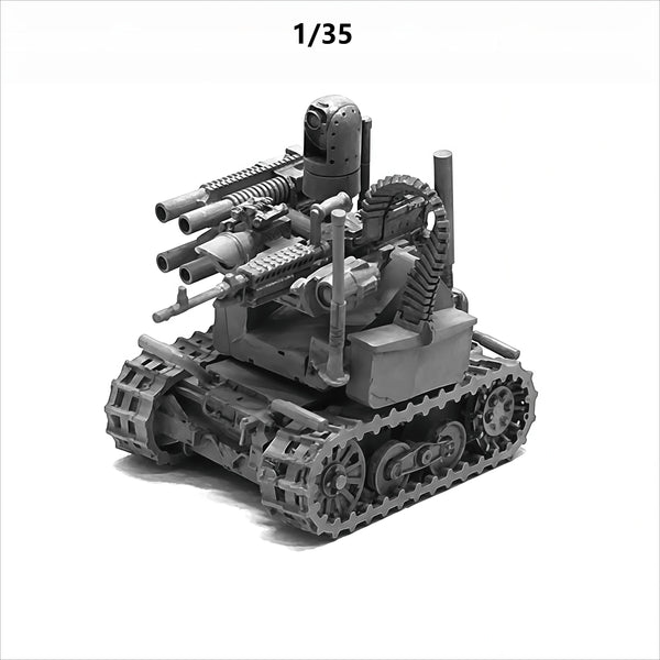 1/35 Modern Sci-Fi Tracked Combat Robot, Resin Model Vehicle Kit, Unassembled and Unpainted