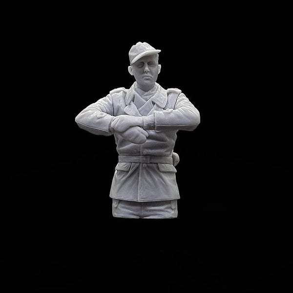 1/35 Military Uniformed Officer, Resin Model Bust Kit, Military Theme, Unassembled and Unpainted