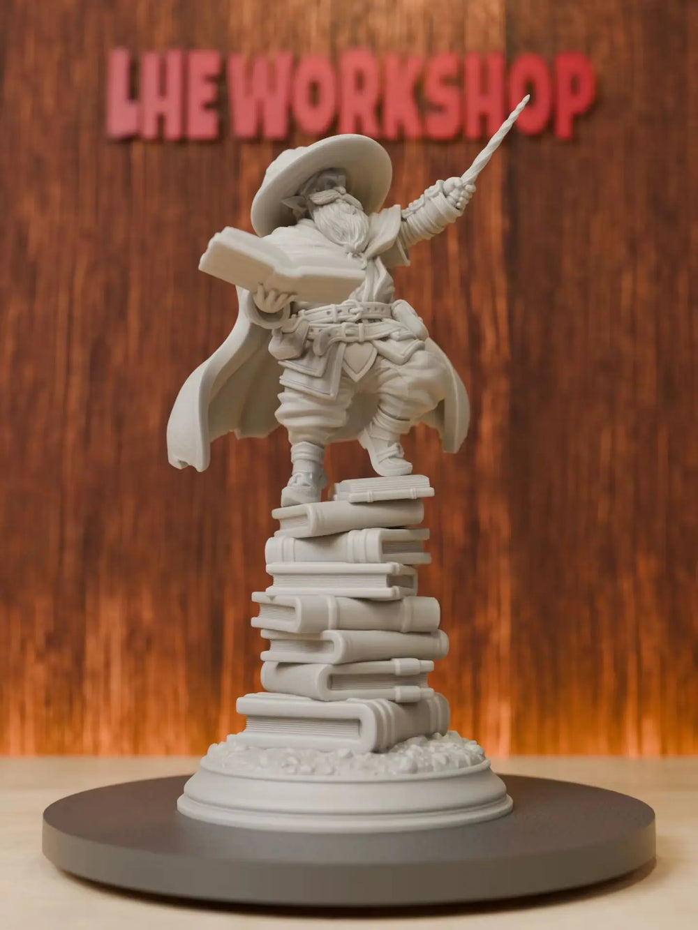 28mm Gnome Wizard, Resin Model Figure Kit, Fantasy Theme, Unassembled and Unpainted