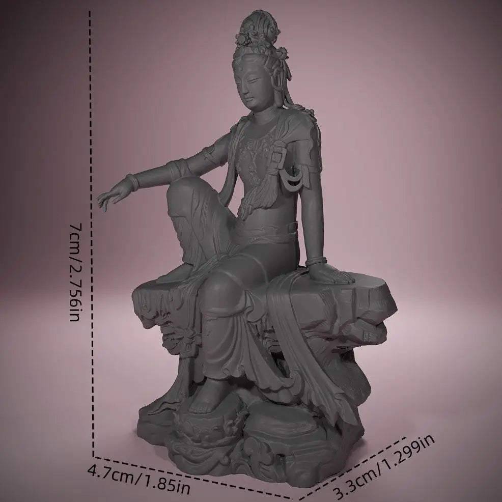 70mm Guanyin Bodhisattva, Resin Model Figure Kit, Mythology Theme, Unassembled and Unpainted