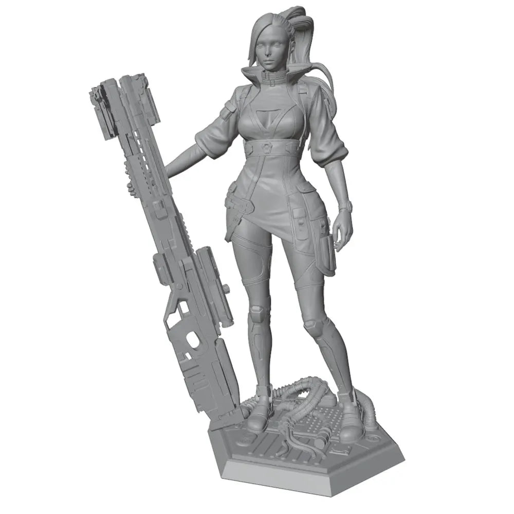 1/24 Mechanical Warrior, Resin Model Figure Kit, Sci-Fi Theme, Unassembled and Unpainted