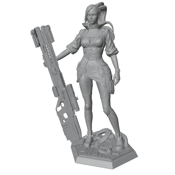 1/24 Mechanical Warrior, Resin Model Figure Kit, Sci-Fi Theme, Unassembled and Unpainted