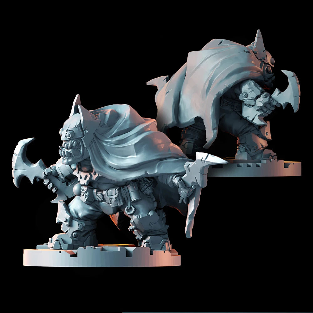 1/35 Orc Chieftain, Resin Model Figure Kit, Fantasy Theme, Unassembled and Unpainted