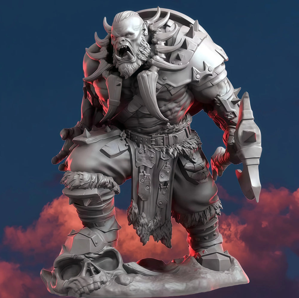 1/24 Demonic Fantasy Warrior, Resin Model Figure Kit, Fantasy Theme, Unassembled and Unpainted