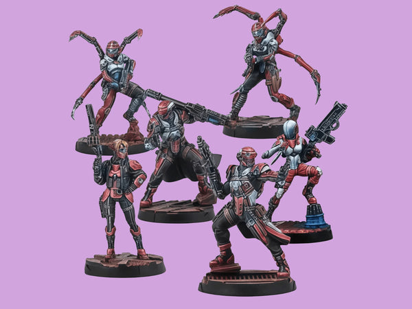 Nomads Pack, 4 Figures, Resin Model Figure Kit, Sci-Fi Theme, Unassembled and Unpainted