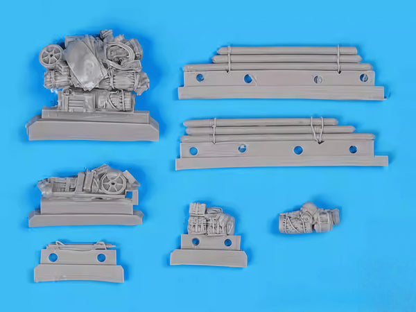 1/72 WWII M4 Sherman Tank, 2 Figures, Resin Model Vehicle Kit, Unassembled and Unpainted