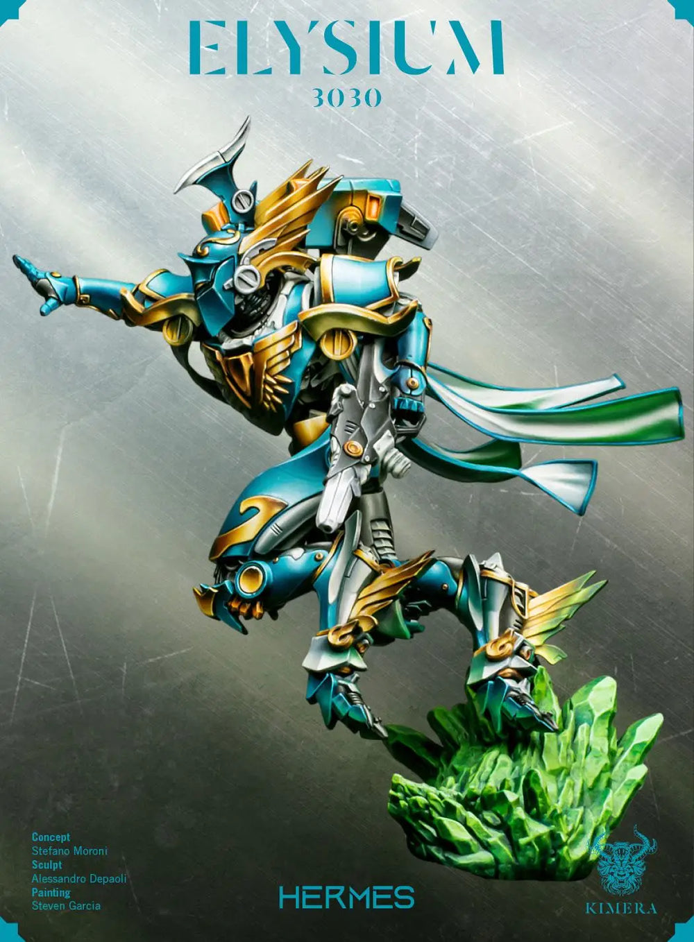 1/24 Mecha Warrior with Wings, Resin Model Figure Kit, Sci-Fi Theme, Unassembled and Unpainted