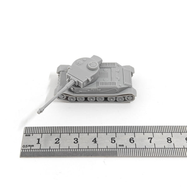 1/144 WWII Pz.Kpfw Tiger (P) Heavy Tank, Resin Model Vehicle Kit, Unassembled and Unpainted