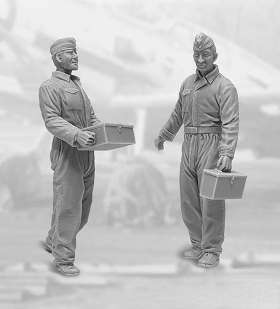 1/32 Modern Officers, 2 Figures, Resin Model Figure Kit, Unassembled and Unpainted