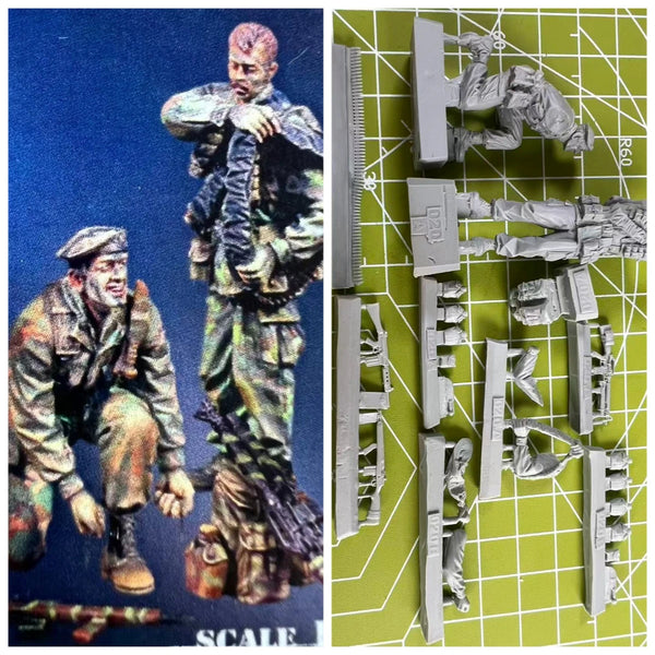 1/35 WWII Japanese Jungle Combat, 5 Figures, Resin Model Figure Kit, Unassembled and Unpainted