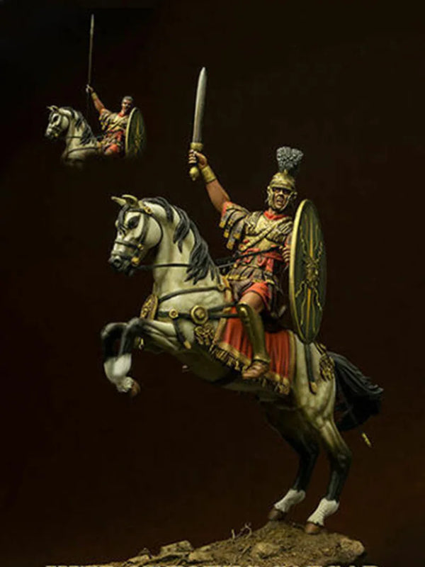 1/24 Ancient Mounted Warrior, Resin Model Figure Kit, Unassembled and Unpainted
