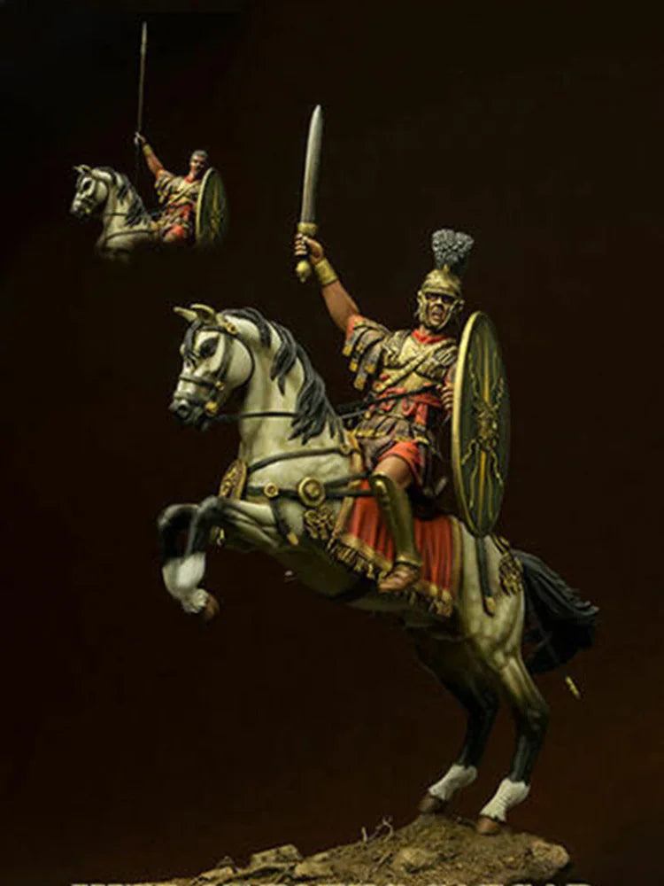 1/24 Ancient Mounted Warrior, Resin Model Figure Kit, Unassembled and Unpainted