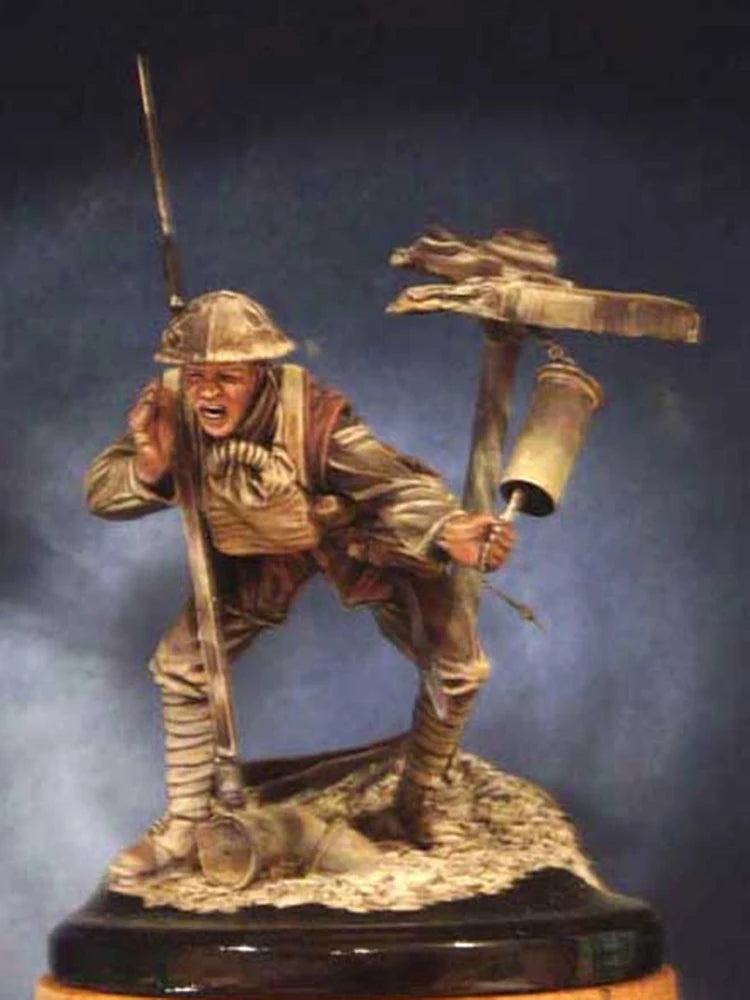 1/18 Ancient Barbarian Warrior, Resin Model Figure Kit, Unassembled and Unpainted