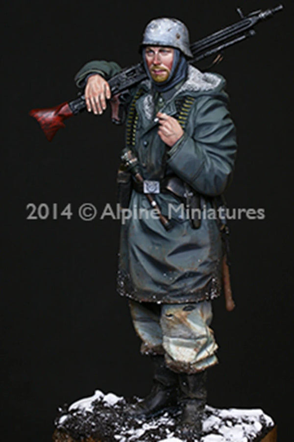 1/16 WWII German MG42 Machine Gunner, Resin Model Figure Kit, Unassembled and Unpainted