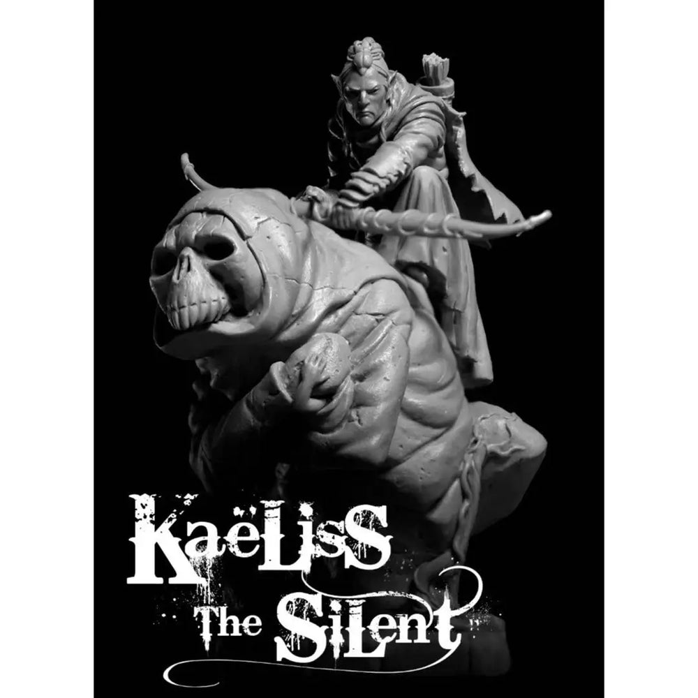 1/24 Dark Fantasy Warrior & Beast Mount, 2 Figures, Resin Model Figure Kit, Fantasy Theme, Unassembled and Unpainted