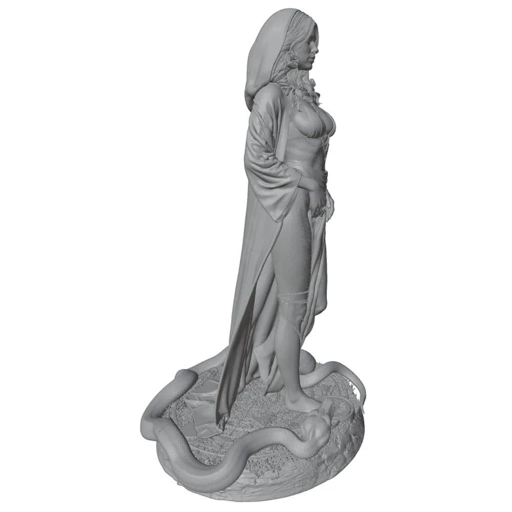 75mm Fantasy Female Pin-Up, Resin Model Figure Kit, Unassembled and Unpainted