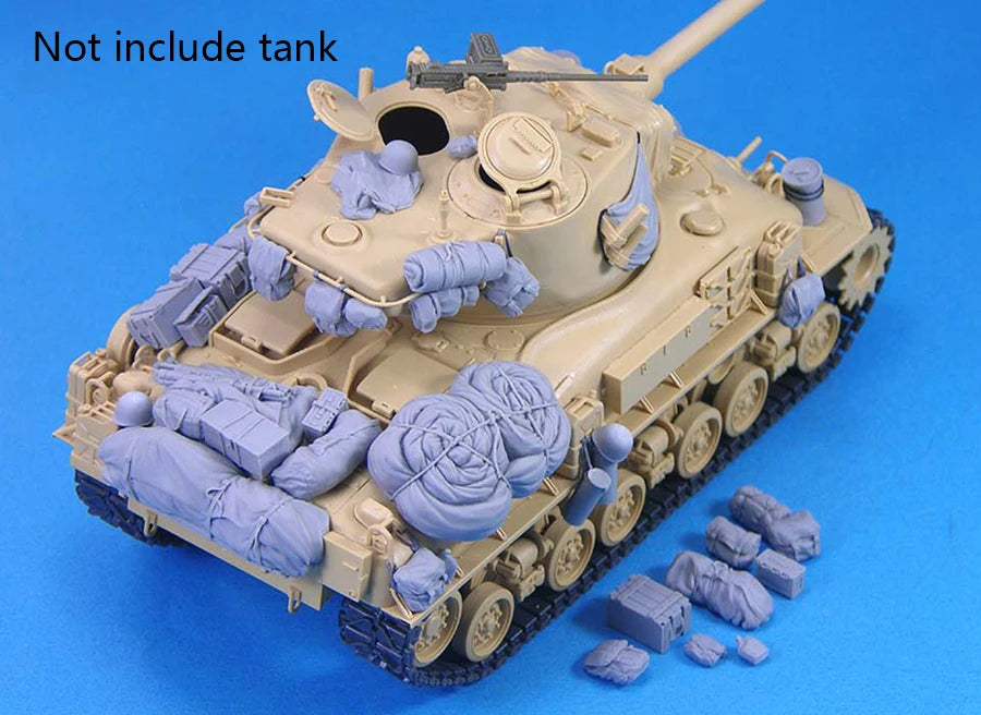 1/35 WWII Tank Stowage, Resin Model Accessory Kit, Unpainted