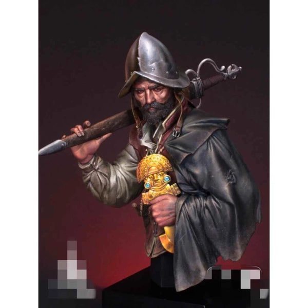 1/12 Spanish Conquistador, Resin Model Bust Kit, Military Theme, Unassembled and Unpainted