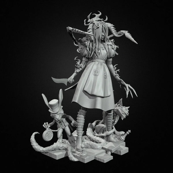 75mm Maiden, Resin Model Figure Kit, Fantasy Theme, Unassembled and Unpainted