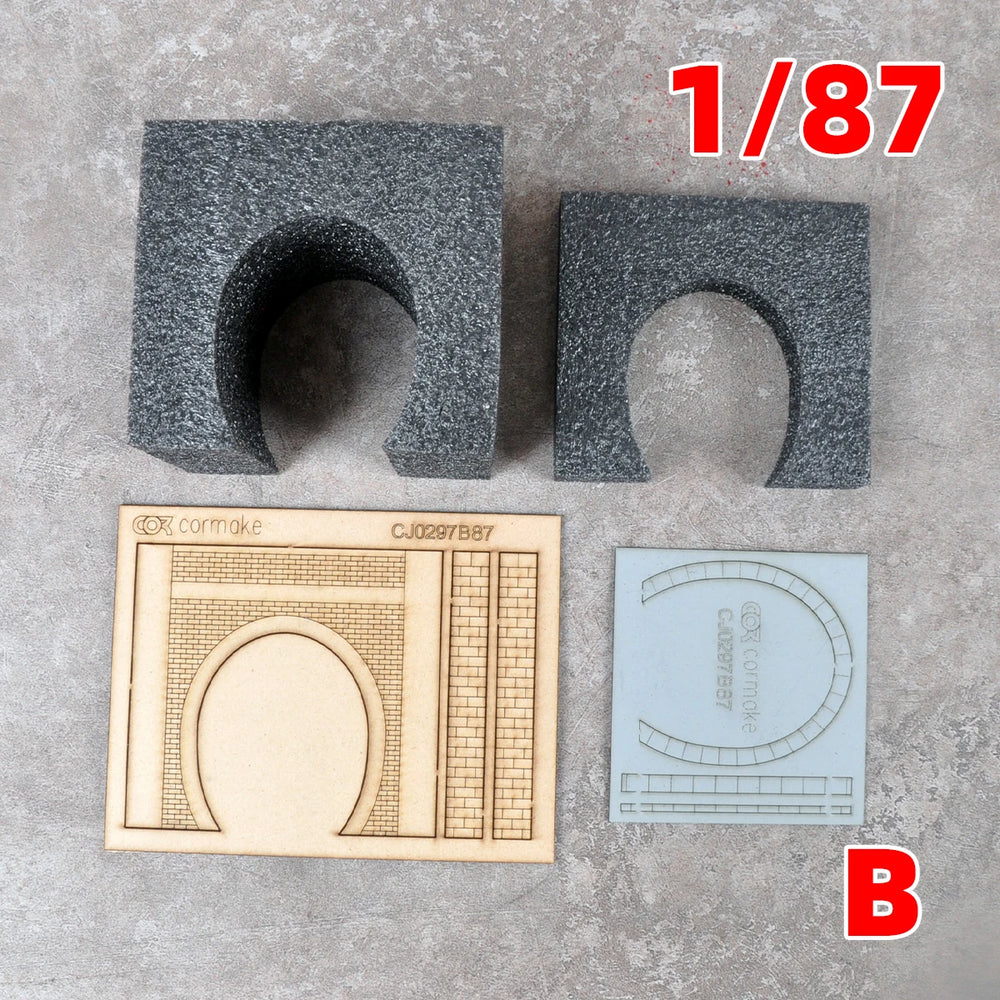 1/87 Railway Tunnel & Cave, Resin Model Diorama Kit, Historical Theme, Unassembled and Unpainted