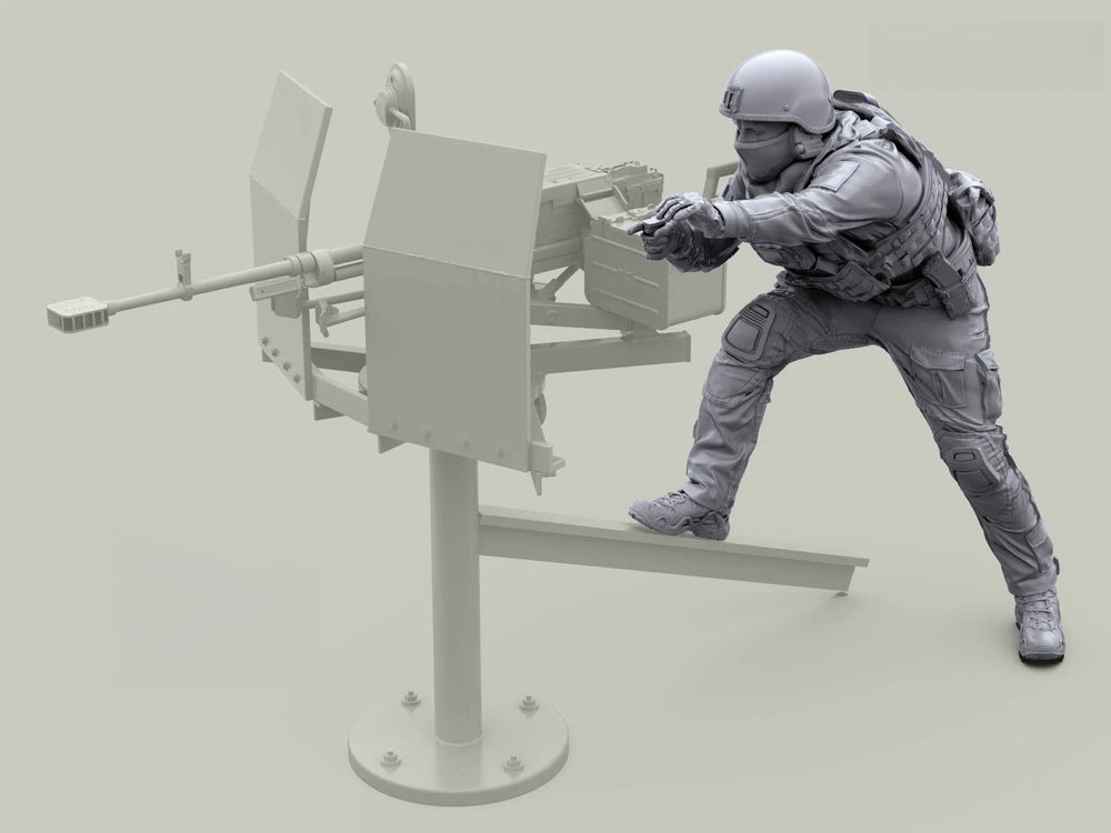 1/35 Modern Infantry Tactical Soldiers, 5 Figures, Resin Model Figure Kit, Unassembled and Unpainted