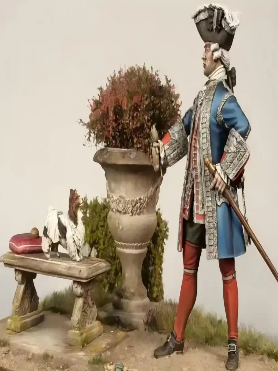 1/35 Napoleonic French Officer, Resin Model Figure Kit, Unassembled and Unpainted